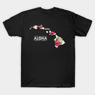 Aloha Floral Hawaiian Islands T-Shirt